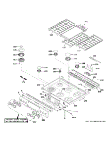 Control Panel & Cooktop parts for Ge Gas Range CGS700P3M3D1 from AppliancePartsPros.com
