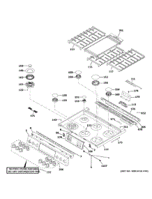 Control Panel & Cooktop parts for Ge Gas Range CGS700P4M3W2 from AppliancePartsPros.com