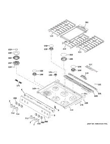 Control Panel & Cooktop parts for Ge Gas Range CGS750M2N1S5 from AppliancePartsPros.com