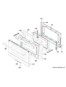 Lower Door parts for Ge Gas Range CGS750M2N2S5 from AppliancePartsPros.com