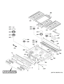 Control Panel & Cooktop parts for Ge Gas Range CGS750P3M3D1 from AppliancePartsPros.com