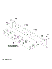 Control Panel parts for Ge Gas Cooktop CGU486P4T2W2 from AppliancePartsPros.com