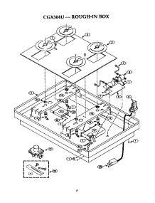 Rough-In Box parts for Thermador Gas Cooktop CGX304U from AppliancePartsPros.com