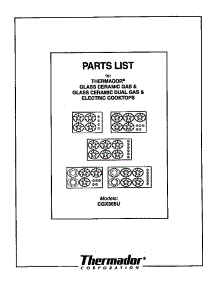 Cover parts for Thermador Gas Cooktop CGX365U from AppliancePartsPros.com