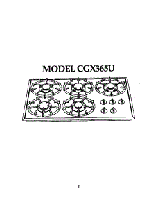 Cooktop parts for Thermador Gas Cooktop CGX365U from AppliancePartsPros.com
