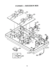 Rough-In Box parts for Thermador Gas Cooktop CGX365U from AppliancePartsPros.com