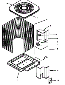 Heat Pump Outdoor Sections - Non-Functional Parts parts for Icp Central Air Conditioner CH7518VKA2 from AppliancePartsPros.com