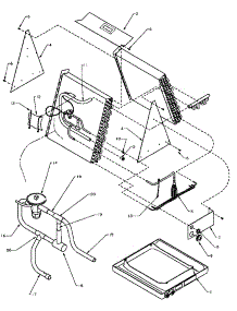 "A" Coil Assembly (Cha48tua / P1124906c) (Cha57tua / P1124907c) (Cha60tua / P1124908c) parts for Amana Air Handler CHA30TUA/P1124903C from AppliancePartsPros.com