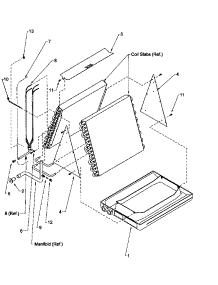 "A" Coil Assembly ~ Models With Flow Control Valves (Cca18fcc / P1203901c) (Cca18fsc / P1204001c) (Cca24fcc / P1203902c) (Cca24fsc / P1204002c) (Cca30fcc / P1203903c) (Cca30fdc / P1203910c) (Cca30fsc / P1204003c) (Cca36fcc / P1203904c) (Cca36fdc / P1203911c) (Cca36fsc / P120 parts for Amana Air Handler CHA57TCC/P1203808C from AppliancePartsPros.com
