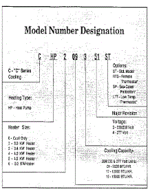 Model Graph parts for Climette/Keeprite/Zoneaire Heating Cooling Combined Unit CHP315351 from AppliancePartsPros.com
