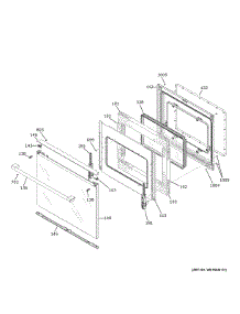 Door parts for Ge Electric Range CHS900M2N4S5 from AppliancePartsPros.com