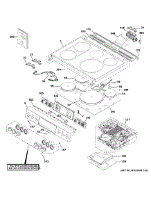 Control Panel & Cooktop parts for Ge Electric Range CHS900P3M2D1 from AppliancePartsPros.com
