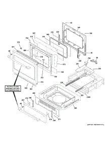 Door & Drawer Parts parts for Ge Electric Range CHS900P3M2D1 from AppliancePartsPros.com