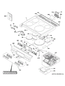 Control Panel & Cooktop parts for Ge Electric Range CHS900P3M3D1 from AppliancePartsPros.com