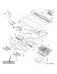 Control Panel & Cooktop parts for Ge Electric Range CHS900P4M5W2 from AppliancePartsPros.com