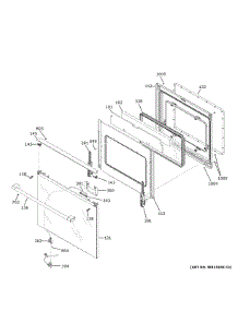 Door parts for Ge Electric Range CHS90XM2N4S5 from AppliancePartsPros.com