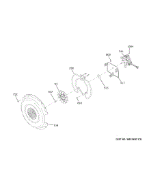 Convection Fan parts for Ge Electric Range CHS90XM2N4S5 from AppliancePartsPros.com