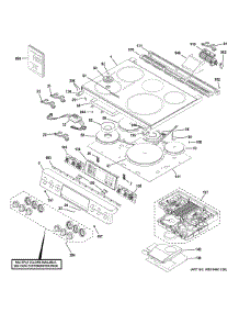 Control Panel & Cooktop parts for Ge Electric Range CHS90XP2M1S1 from AppliancePartsPros.com