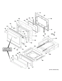 Door & Drawer Parts parts for Ge Electric Range CHS90XP2M3S1 from AppliancePartsPros.com