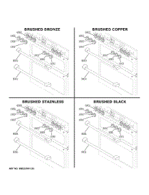 Cafe Customization parts for Ge Electric Range CHS950P2M3S1 from AppliancePartsPros.com