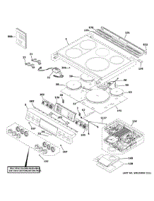 Control Panel & Cooktop parts for Ge Electric Range CHS950P4M3W2 from AppliancePartsPros.com
