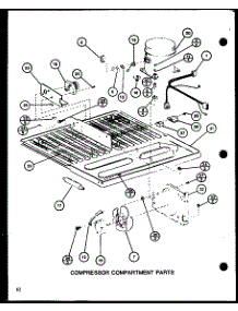 Compressor Compartment Parts (Tc22h / P7711017w) (Tc22h / P7711018w) parts for Amana Top-Mount Refrigerator CIC-4-P7621302W from AppliancePartsPros.com