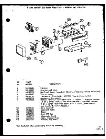 8 Cube Compact Ice Maker (Ic3k / P7621310w) parts for Amana Bottom-Mount Refrigerator CIC4K-P7621311W from AppliancePartsPros.com