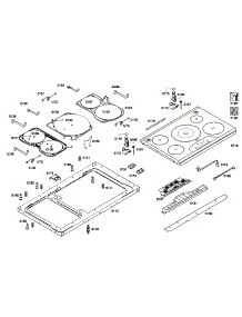 Top Assy parts for Thermador Electric Cooktop CIS365GB/02 from AppliancePartsPros.com