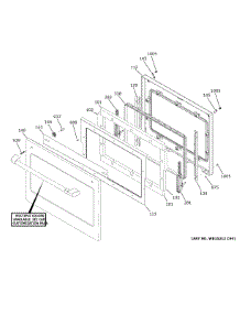 Upper Door parts for Ge Electric Wall Oven CKD70DP2N3S1 from AppliancePartsPros.com