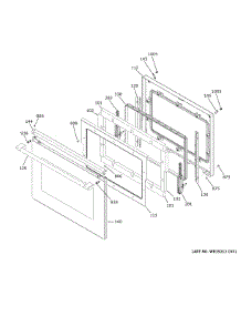 Door parts for Ge Electric Wall Oven CKS70DM2N2S5 from AppliancePartsPros.com