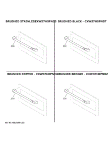 Cafe Customization parts for Ge Electric Wall Oven CKS70DP2N2S1 from AppliancePartsPros.com