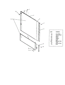 Front Panel parts for Insinkerator Dishwasher CL2000-4 from AppliancePartsPros.com