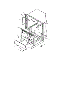 Frame And Misc. Items parts for Insinkerator Dishwasher CL2000-5 from AppliancePartsPros.com