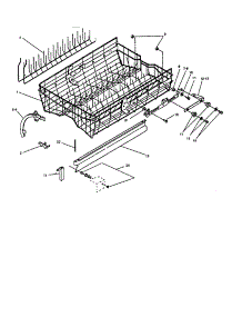 Upper Rack And Track Unit parts for Insinkerator Dishwasher CL2000-5 from AppliancePartsPros.com