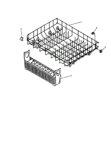 Lower Rack Unit parts for Insinkerator Dishwasher CL2000-5 from AppliancePartsPros.com