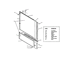 Front Panel Unit parts for Insinkerator Dishwasher CL2000-6 from AppliancePartsPros.com