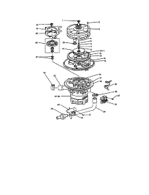 Wash And Disposer / Drain Pump Unit parts for Insinkerator Dishwasher CL2000-6 from AppliancePartsPros.com