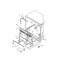 Frame And Misc. parts for Insinkerator Dishwasher CL700-5 from AppliancePartsPros.com