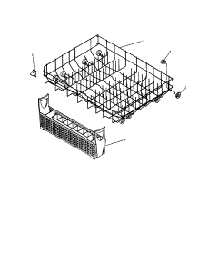 Lower Rack Unit parts for Insinkerator Dishwasher CL700-5 from AppliancePartsPros.com