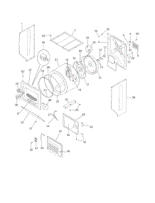 Upper Cabinet / Drum Heater parts for Crosley Laundry Center CLCE900FW2 from AppliancePartsPros.com
