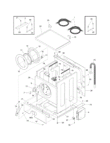 Lower Cabinet / Top parts for Crosley Laundry Center CLCE900FW2 from AppliancePartsPros.com