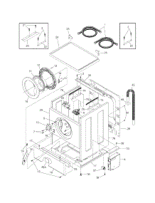 Lower Cabinet / Top parts for Crosley Laundry Center CLCG900FW1 from AppliancePartsPros.com