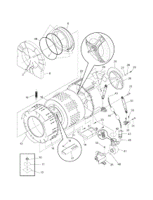 Motor / Tub parts for Crosley Laundry Center CLCG900FW1 from AppliancePartsPros.com