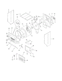 Upper Cabinet / Drum Heater parts for Crosley Laundry Center CLCG900FW2 from AppliancePartsPros.com