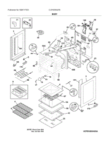 Body parts for Frigidaire Electric Range CLEH3054UFB from AppliancePartsPros.com