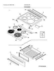 Top / Drawer parts for Frigidaire Electric Range CLEH3054UFB from AppliancePartsPros.com