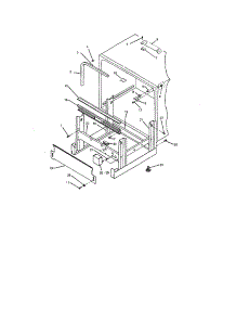 Frame And Misc. Items parts for Insinkerator Dishwasher CLP400-3 from AppliancePartsPros.com