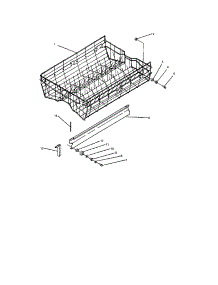 Upper Rack And Track parts for Insinkerator Dishwasher CLP400-3 from AppliancePartsPros.com