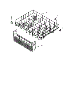 Lower Rack Unit parts for Insinkerator Dishwasher CLP400-3 from AppliancePartsPros.com