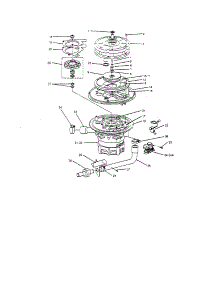 Wash And Disposer / Drain Pump parts for Insinkerator Dishwasher CLSUP-3 from AppliancePartsPros.com